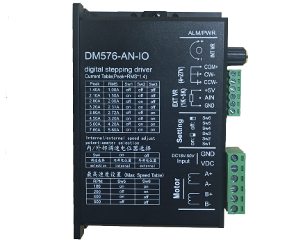 DM576-AN-IO接駁臺步進驅動器，控制模擬量輸···